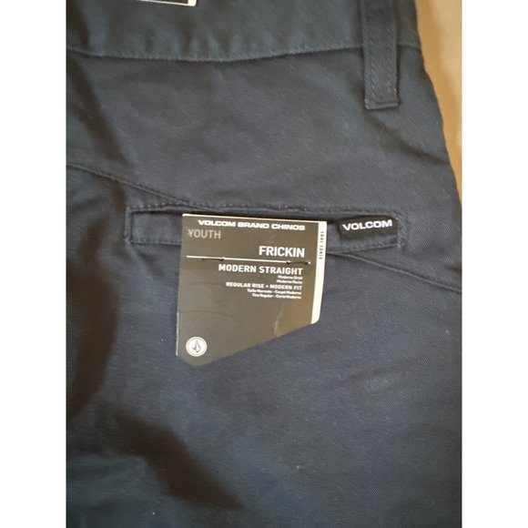 Volcom frickin true to this new navy blue youth pants size 24 uniform - Picture 7 of 10